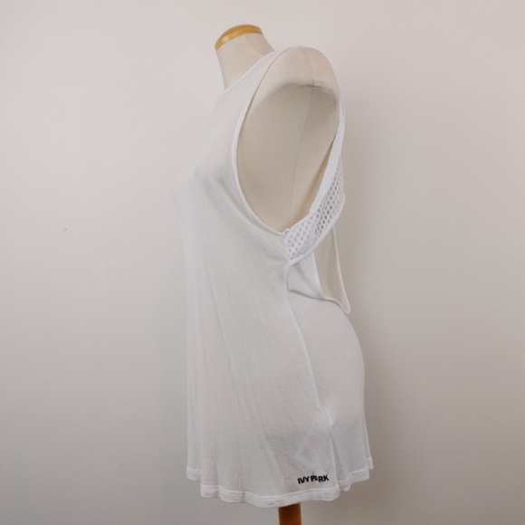 IVY PARK | Ribbed White Tank Top Size Medium Lady - Picture 4 of 8